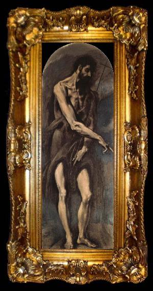 framed  El Greco St John the Baptist, ta009-2